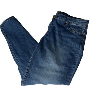 Kut from the Kloth Toothpick Skinny Denim Jeans Women's Plus Size 20W Dark Wash